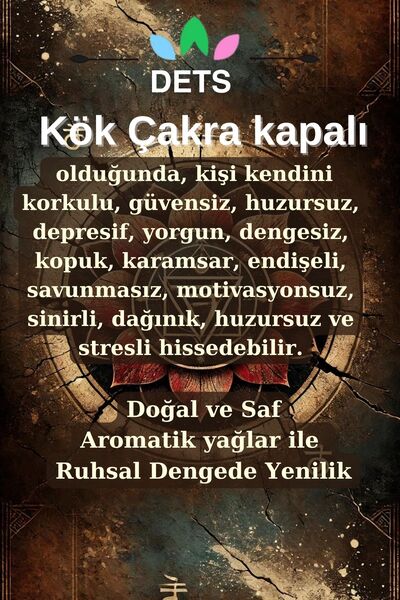 Dets Kök Çakra İçin Doğal Yağlar Bitkisel Ürünlerle Güven ve Dengenizi Yeniden Kazanın