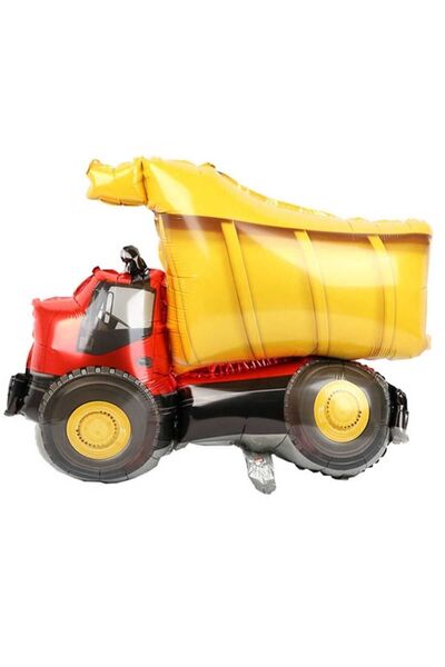 PARTİ AŞKI Kamyon Folyo Balon 82*69 Cm Büyük Boy & Iş Makineleri Inşaat Konse...