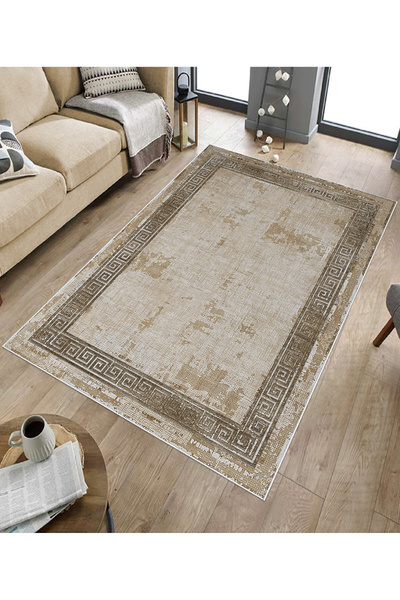 KRAL HOME Dijital baskı Dört Mevsim Kaymaz taban deri pvc  yıkanabilir yolluk koridor mutfak ve salon halısı