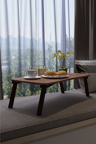 Aldın Aldın Laptop Sehpa Çalışma Kahvaltı Masası Ceviz