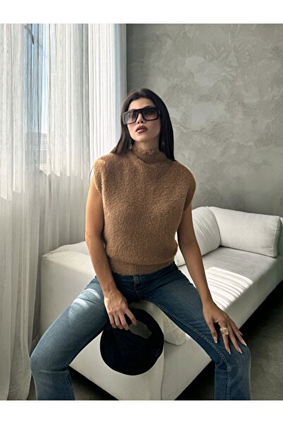 SUXİRCNHTMTS Tricotaj fără mâneci Elegant cu barbă