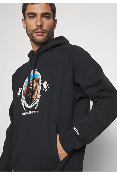 Nike LeBron James Pullover Hoodie Erkek Siyah Sweatshirt