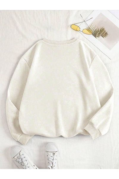 MODARİCH Φούτερ με ροζ στάμπα Sunshine Smiling Oversize - Ροζ φόρεμα με λαιμόκοψη