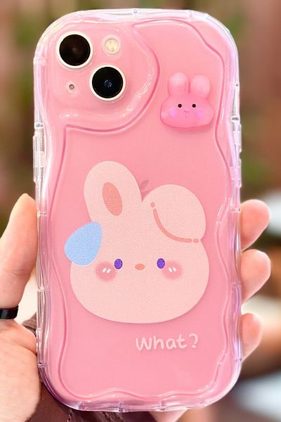 Vip Case حافظة لطيفة على شكل ضفدع لهاتف iPhone 13 مع حماية للكاميرا