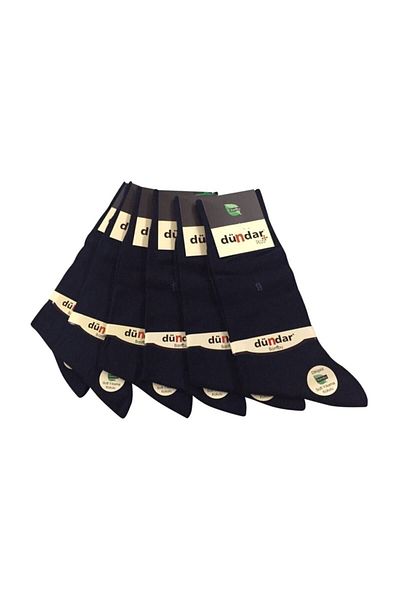 Dündar Ανδρικές λεπτές καλοκαιρινές κάλτσες Navy Blue 6 Pack Bamboo - Ελαφρύ και χωρίς ραφή