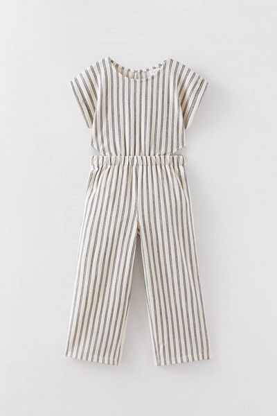 Zeyder Kids Striped Girl's Jumpsuit