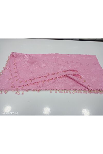 hoaryage Eșarfă cu mărgele JAGARLI cu model lucrat manual, scris, pânză de br...