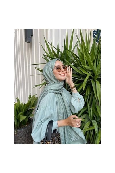 ARMANDA Italian Jacquard Zigzag Pattern Shal