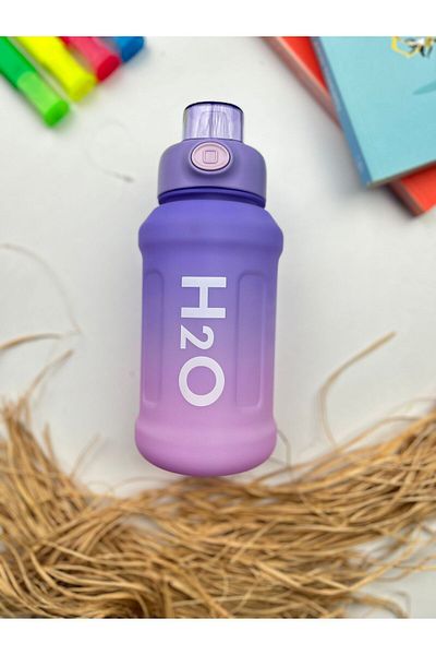 Tohana H20 Colorful Polycarbonate Sports Sports Water Bottle with Straw Children's Junior Water Bottle Water Bottle Water Bottle 800ml