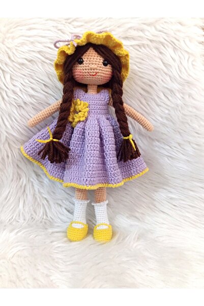 YUSUF TOKTAS TOYS CITY Toyscity Sarı Şapkalı Dudu Amigurumi Örgü Oyuncak