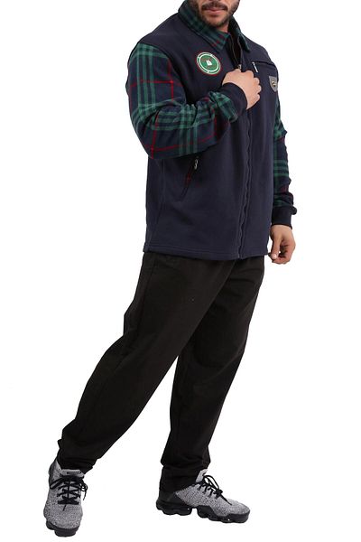 Big Sam Winter Plaid Zippered Lumberjack Tracksuit