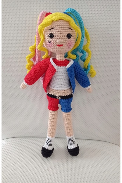 YUSUF TOKTAS TOYS CITY Toyscity Harley Quinn Amigurumi Örgü Oyuncak