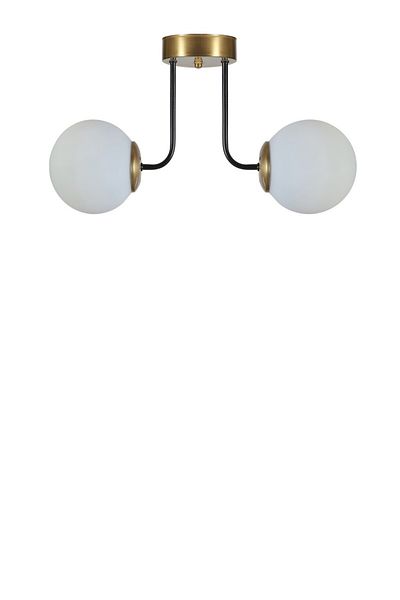 Lumexx PABLO Set of 2 White Glass Antique Chandelier