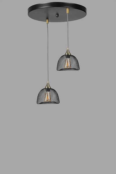 Lumexx NASA Black Pendant Lamp Set with 2 Trays