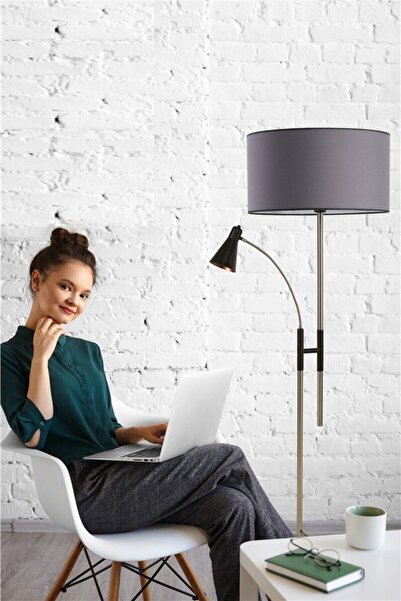 Lumexx Forza Mat Krom Lambader Silindir Hasır Bordo Abajurlu