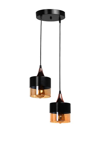 Lumexx Sahra Black Pendant Lamp with 2 Trays
