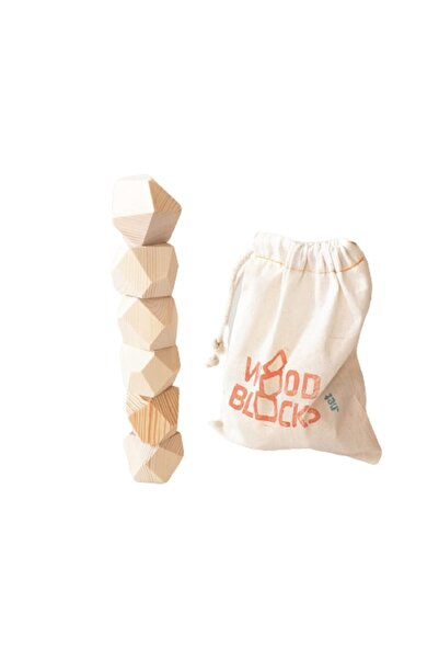 Moccotoys Waldorf Ahşap Denge Oyunu Masif 6 Lı