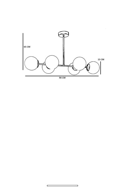 Lumexx YENİ FAVORİ 6 LI ESKİTME BAL CAMLI AVİZE