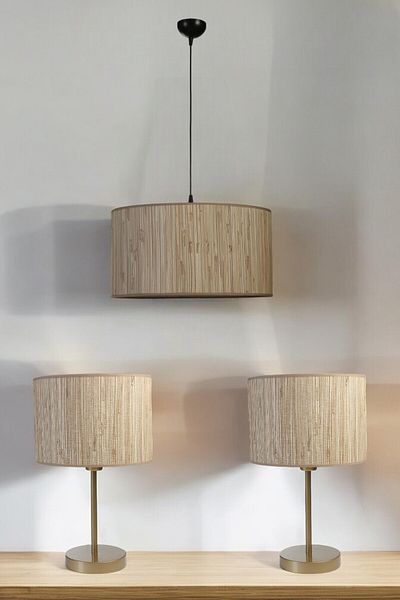 Lumexx Bamboo 09 Lampshade Chandelier - Set of 3