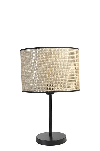 Lumexx Table Lamp with Black Honeycomb Lampshade