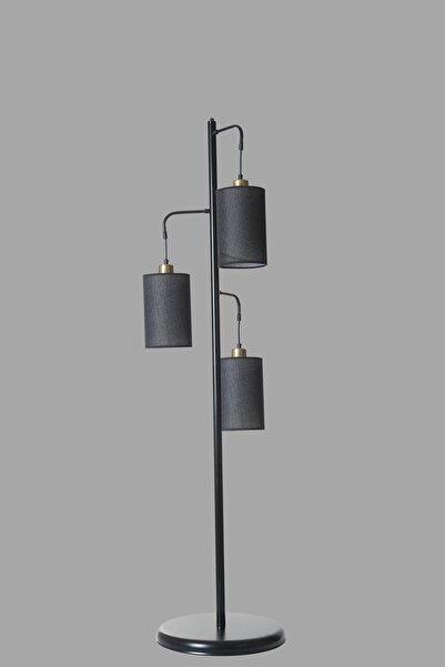 Lumexx JOZEF 3 LÜ SİYAH HASIR SİYAH ABAJURLU LAMBADER