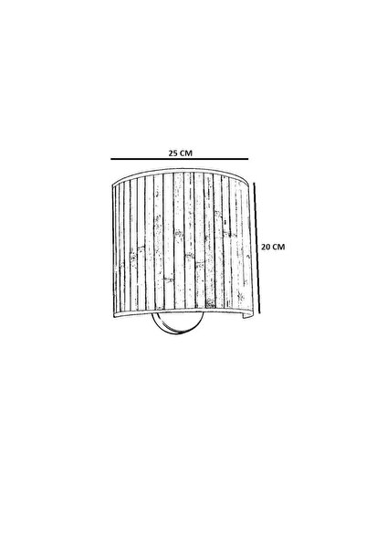 Lumexx HASIR RATTAN ABAJURLU OVAL APLİK