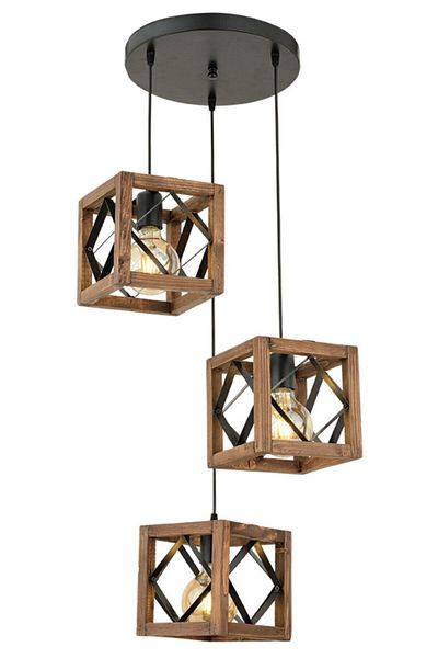Lumexx Zigzag 3-Piece Tray Pendant Lamp Set
