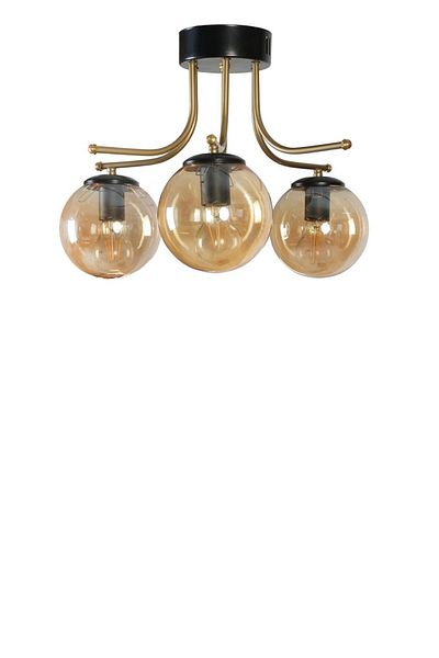 Lumexx ROMA 3 - Black Honey Glass Chandelier