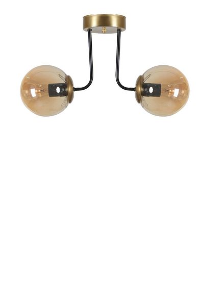 Lumexx PABLO Set of 2 Antique Honey Glass Chandelier