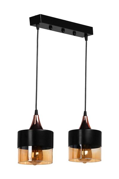 Lumexx Sahra Black 2-Piece Row Pendant Lamp Set