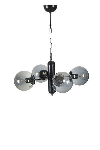 Lumexx BANKOK Black Fume Glass Chandelier Set of 4