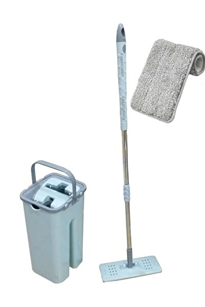 Genel Markalar Plastik Microfiber Tablet 4 4=8 Litre Mop Temizlik Seti