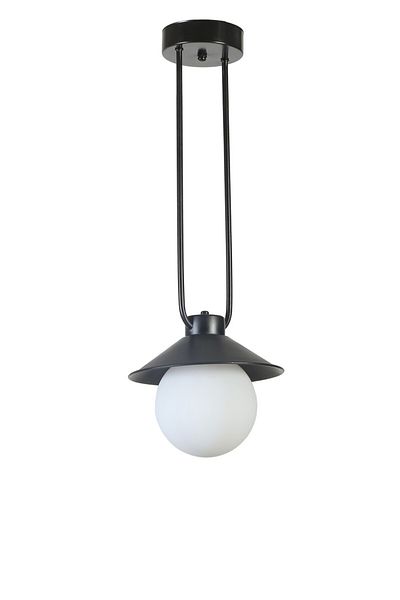Lumexx Jolie Black and White Glass Pendant Lamp