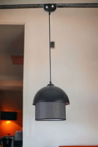 Lumexx RETRO 3 - Pendant Lamp with Black Wicker Lampshade