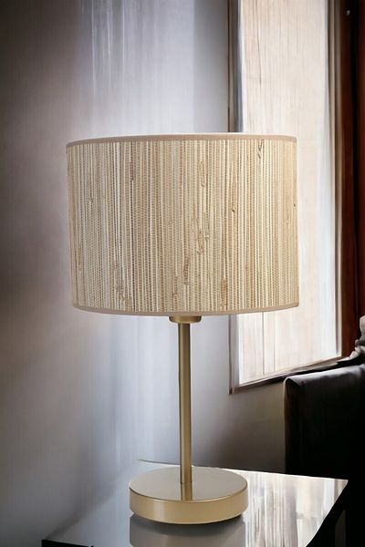 Lumexx BAMBU 09 - Antique Table Lamp with Lampshade