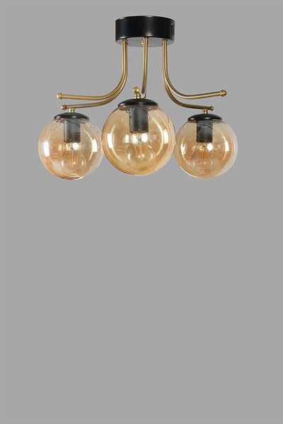Lumexx ROMA 3 - Black Honey Glass Chandelier
