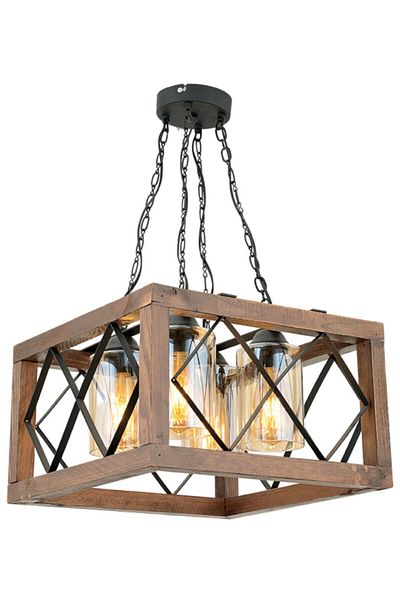Lumexx Zigzag Square Chandelier Set of 4