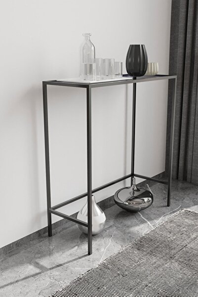 Dekoport Lisa Metal Dresuar - Füme Cam