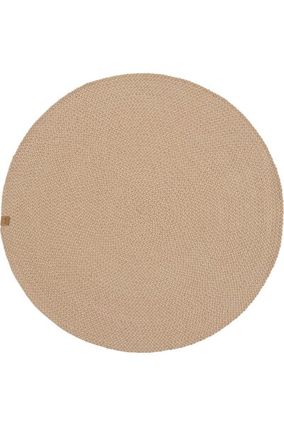 Cool Halı Glenn 613 Bej Banyo Halısı Yuvarlak Antre Halısı Hasır Dokulu Banyo...