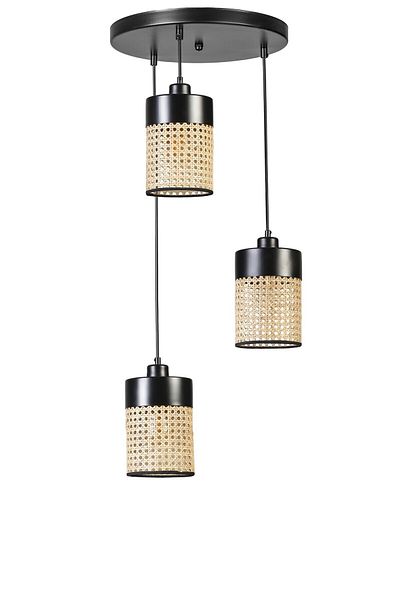 Lumexx ZEUS 3 - Black Pendant Lamp with Tray