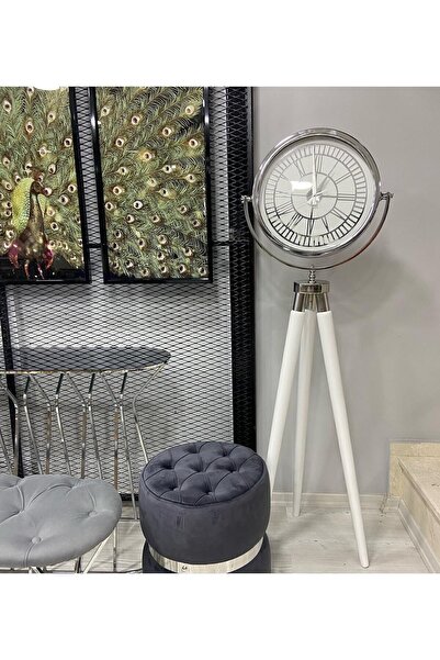 eoshome Ayaklı Saat Beyaz