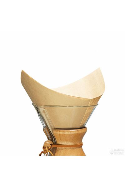 SECRET COFFEE Kafiltro Chemex Compatible Filter Paper 6-8 Cup (100 Pieces)