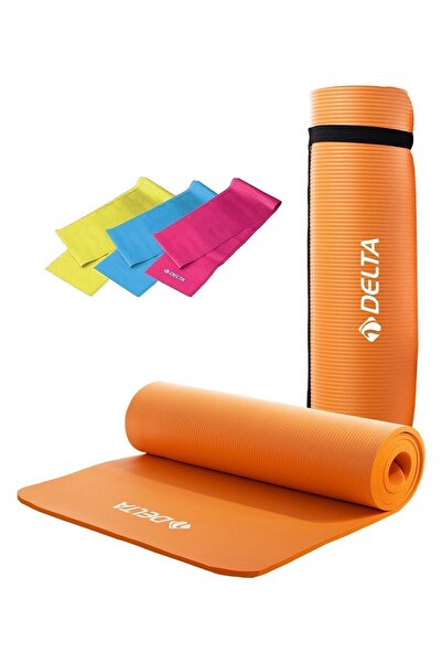Delta Konfor Zemin 15 Mm Taşıma Askılı Pilates Minderi 3'lü Pilates Bandı Egz...
