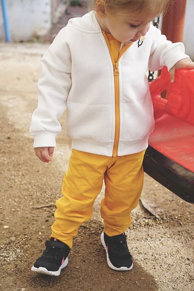 Vennusbaby Hooded Zippered Children's Cardigan