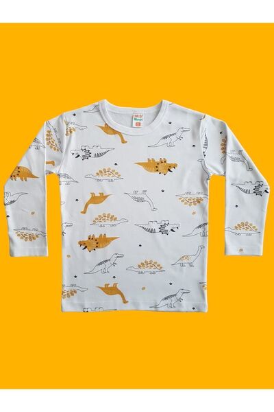 Çamaşır Bahçesi Uzun Kollu Desenli Çocuk Pijama Takım #baskılıçocukpijamatakım #çamaşırbahçesi #uzunkollupijamatakım