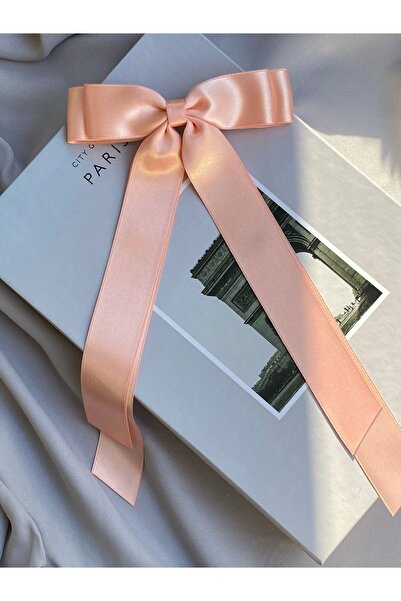 TwinsSis Store Cataramă automată din satin cu fundă în coadă