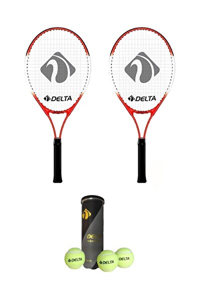 Delta 2 Adet Max Joys 21 İnç Çocuk Tenis Raketi + 2 Adet Tenis Çantası +  3 A...