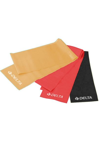 Delta 3 Pilates Band Plates Exercise Resistance Band Set (Open End)