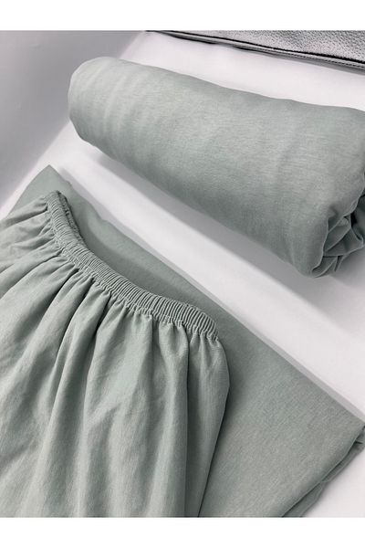 pınarhome collectıon Produs din bumbac - Cearceaf dublu din bumbac pieptănat elastic (160 x 200)