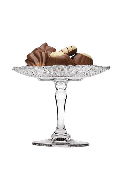 Paşabahçe Patisserie Footed Mini Serving Plate 96455 (BOY:10, CM DIAMETER: 12.6 CM)